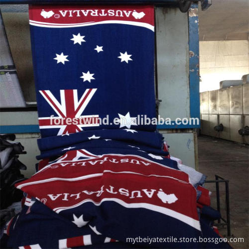 Double-face fleece Cheap flag Print / Microfiber Beach Towel